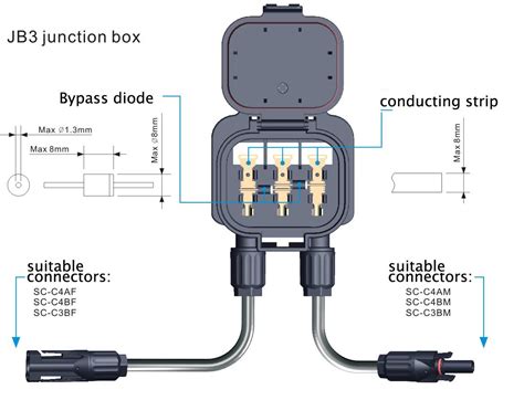 components of array junction box|photovoltaic junction box.